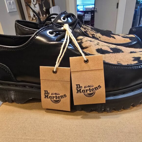 Doc Martens Zeffir 3i Bex Buttero Hair/Leather Oxfords Women's Size 9 Mens 8 NEW - Picture 2 of 11